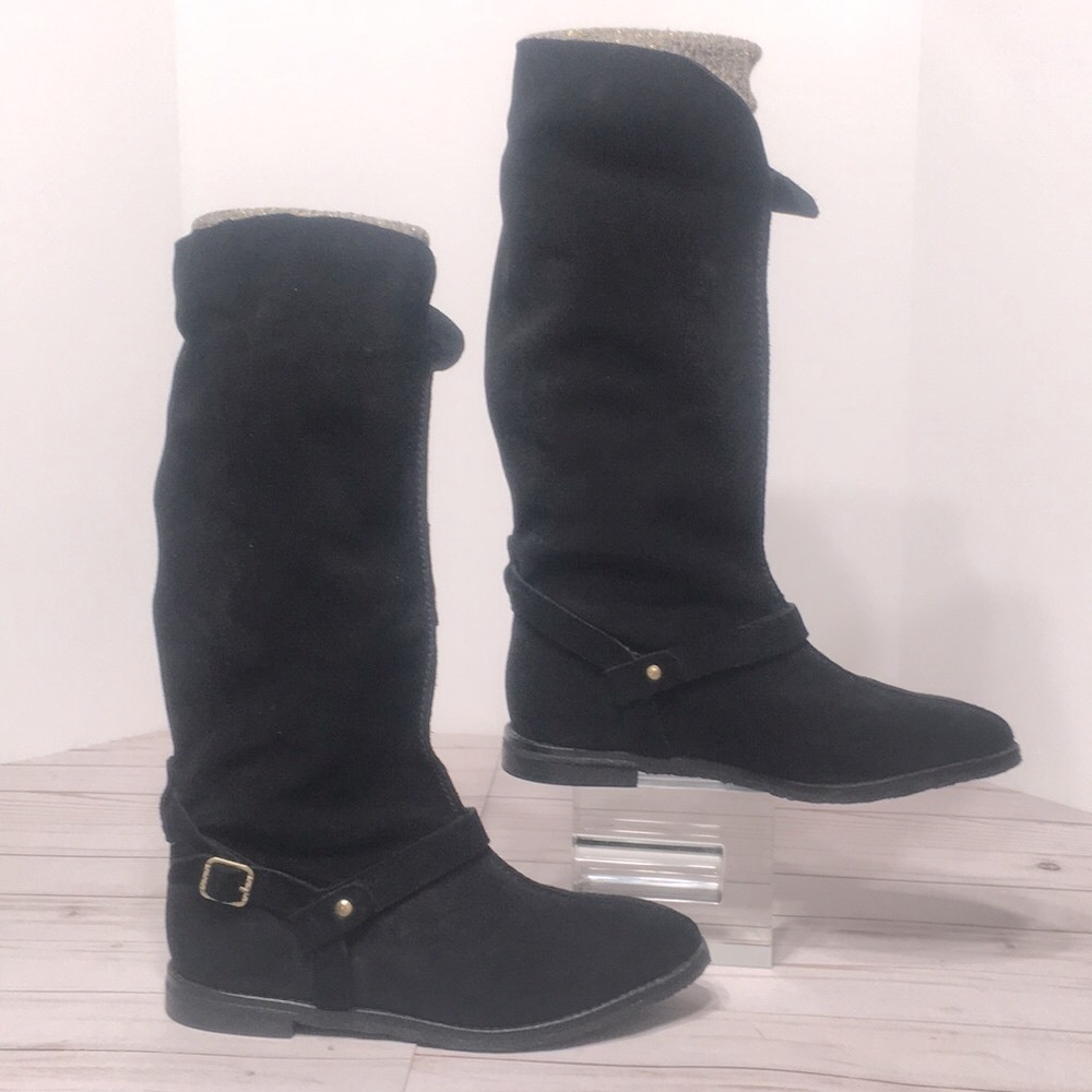 Black tall boot Johnston & Murphy